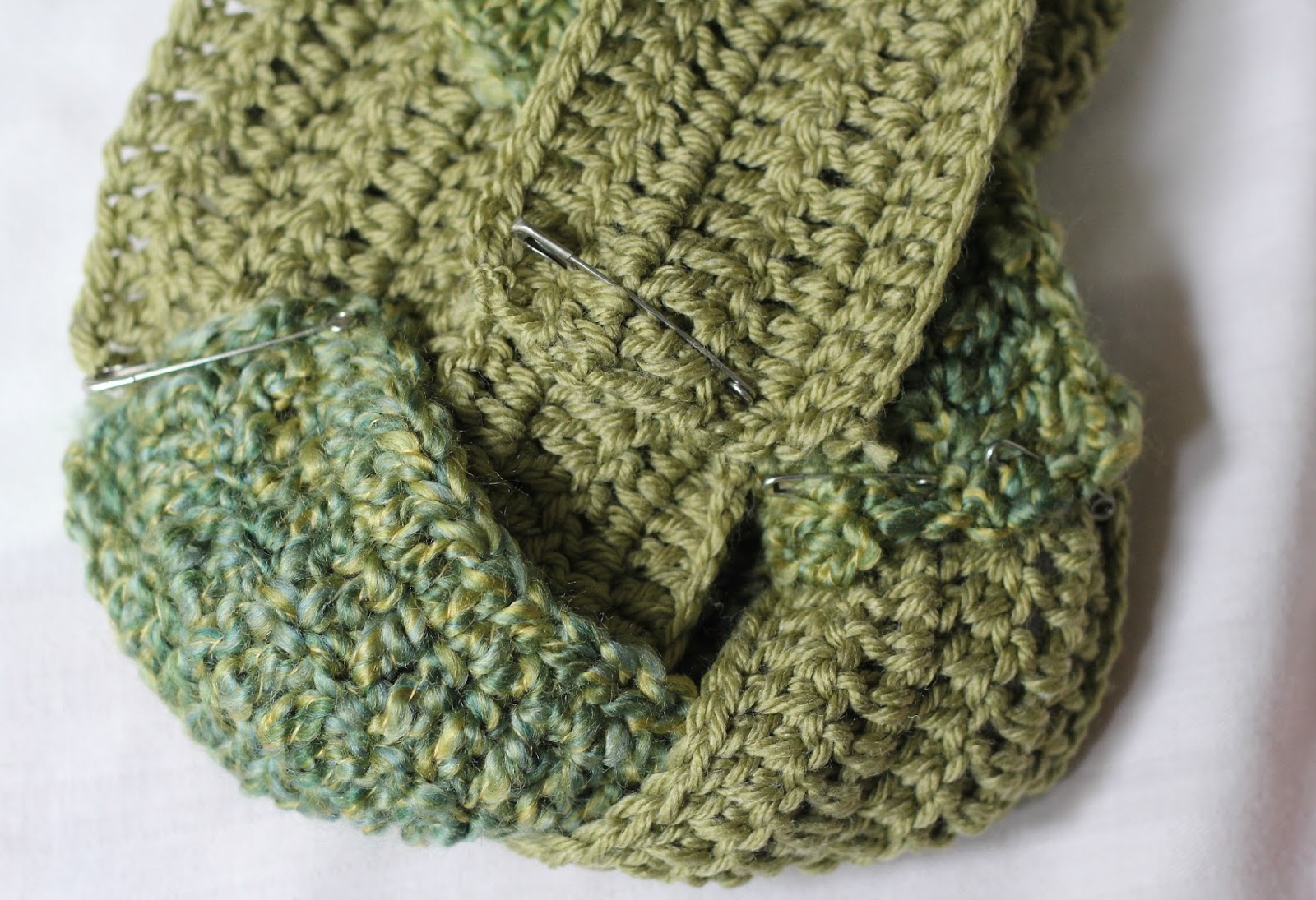 Crochet Braided Scarf Grateful Prayer Thankful Heart