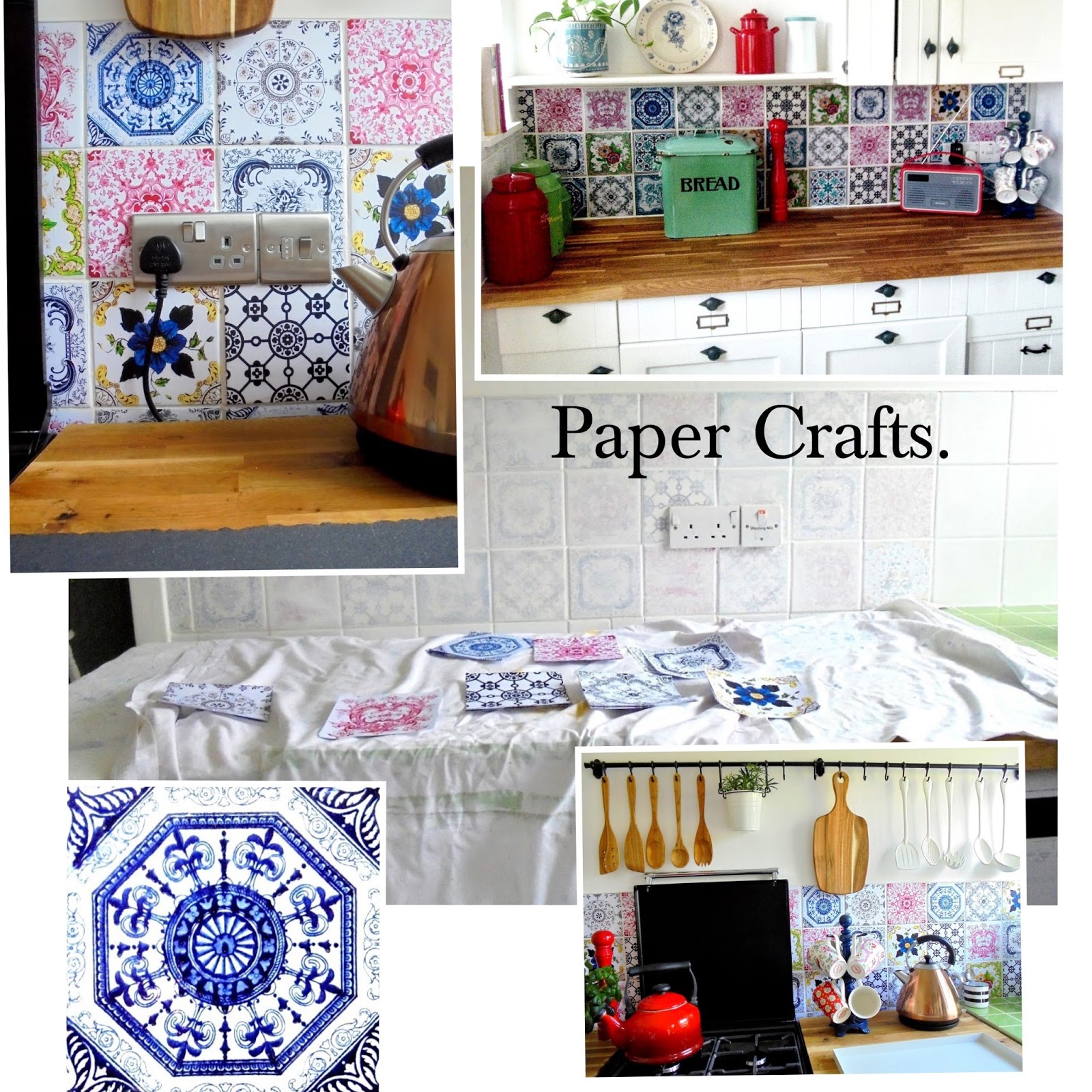 JiggleMaWiggle Decoupage D.I.Y Paper tiles.