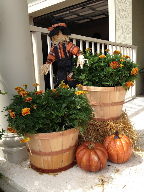 Decorating a Porch for Fall - Overthrow Martha