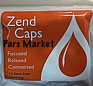 Zend Brand Kava Capsules  mg 12 Kava Capsules at Pars Market Columbia Maryland 21045