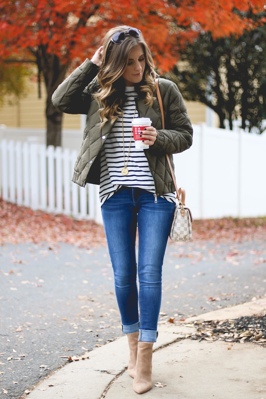 Puffer Bomber Jacket... | The Dainty Darling