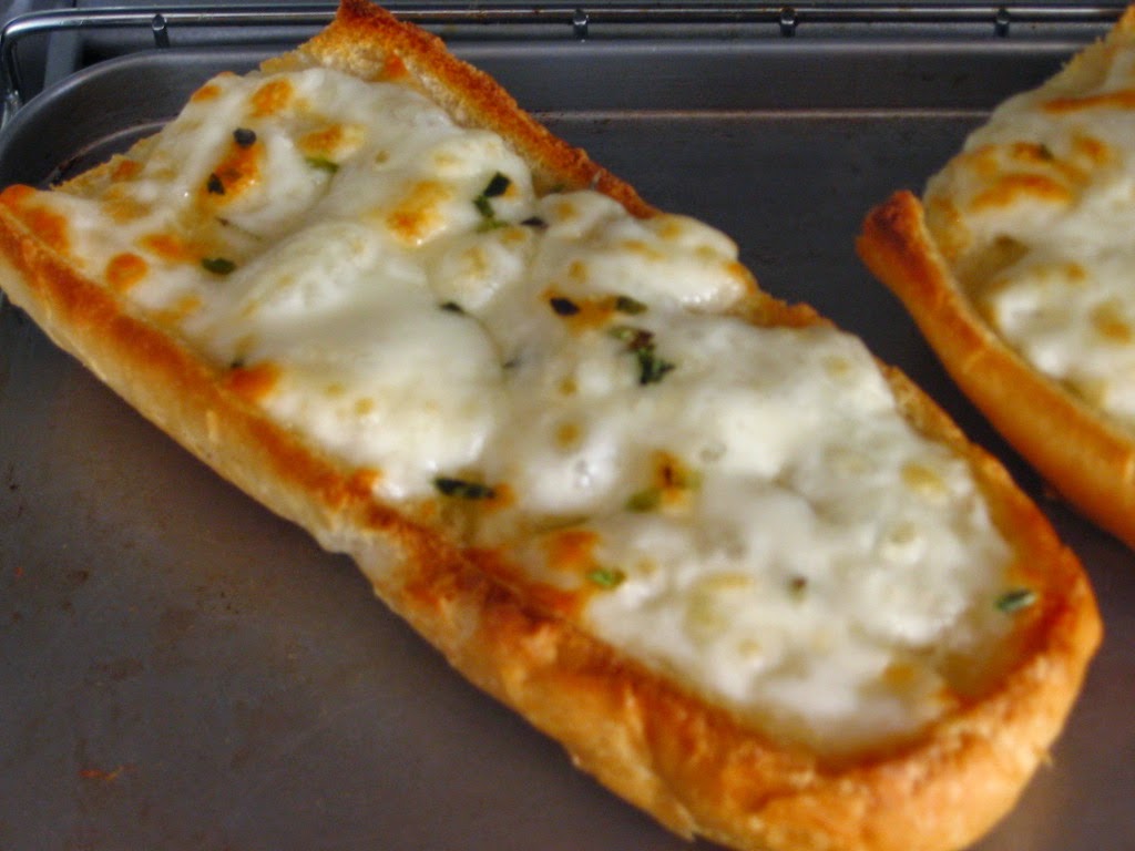 Pan con queso tostado