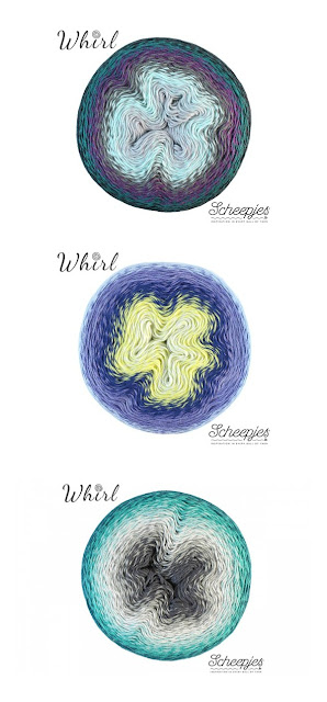Scheepjes Whirl combination ideas for the Lightfall Blanket Crochet Pattern by Susan Carlson of Felted Button