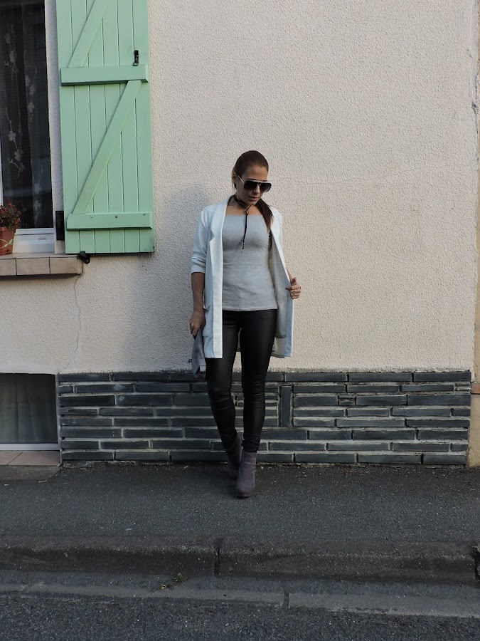 look en tonos grises