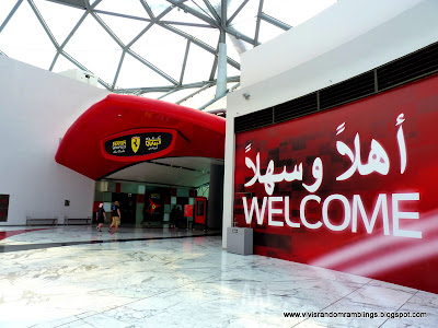 Vivi's Random Ramblings: Ferrari World Abu Dhabi, The Largest Indoor Theme Park in the World