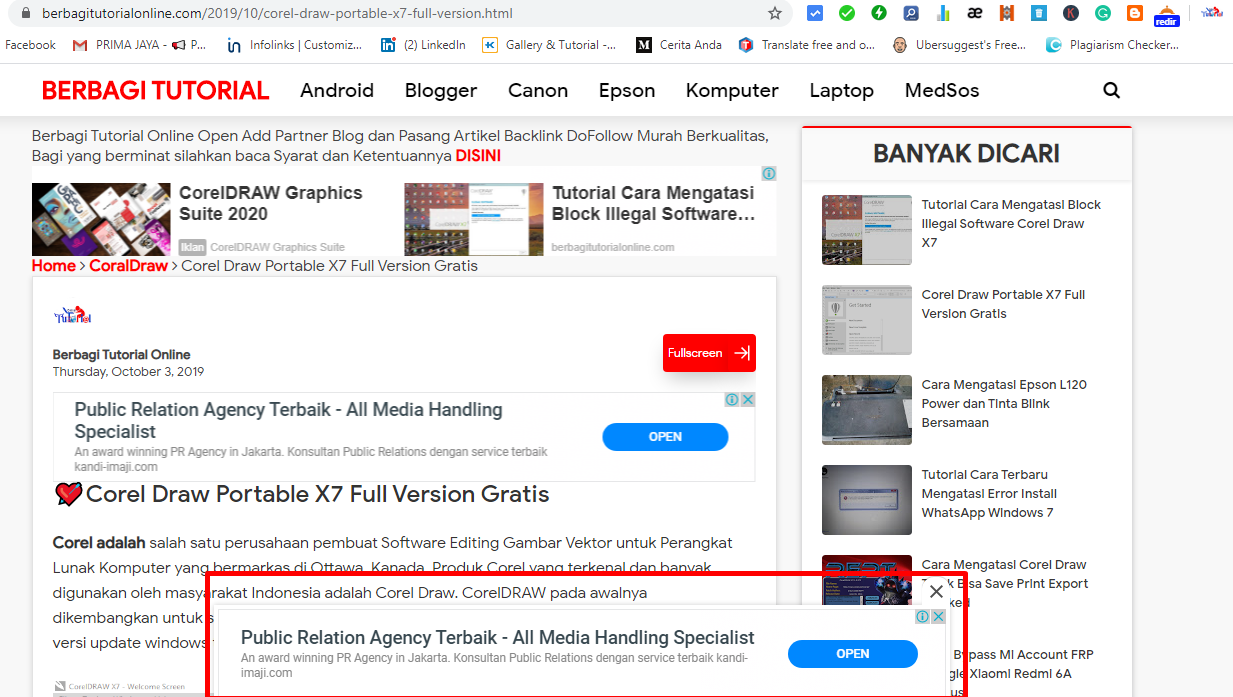 Cara Membuat Iklan Sticky AdSense Ads