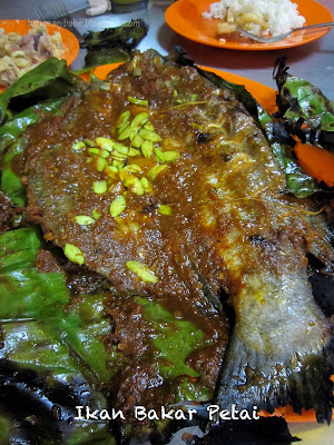 Ikan shah ana bakar alam petai KY eats