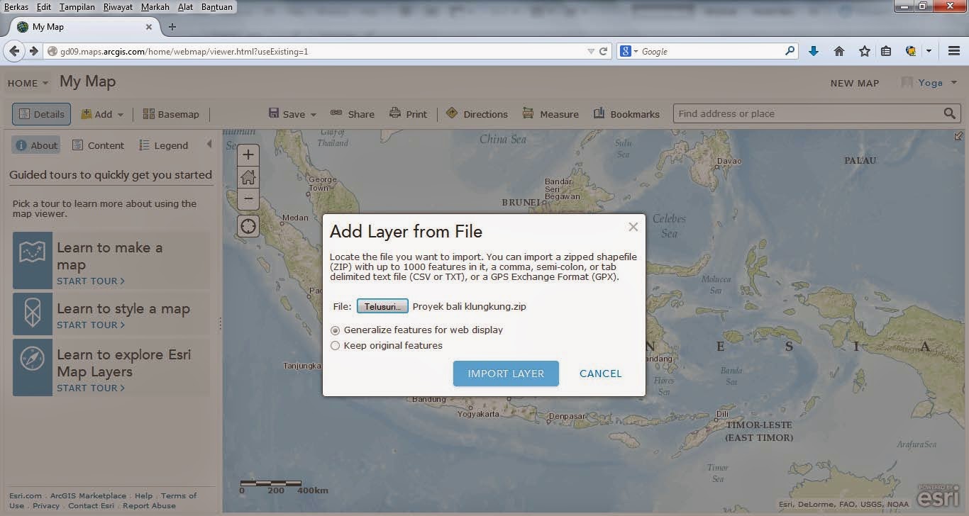 Start tour. ARCGIS Map viewer. Shapefile Map Route. Mpl_Toolkits.Basemap.