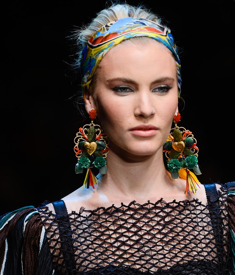 Fashion & Lifestyle: Dolce & Gabbana Earrings (2)... Spring 2013 Womenswear