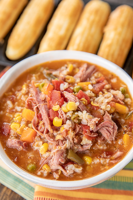 Pulled Pork Vegetable Soup | Plain Chicken®