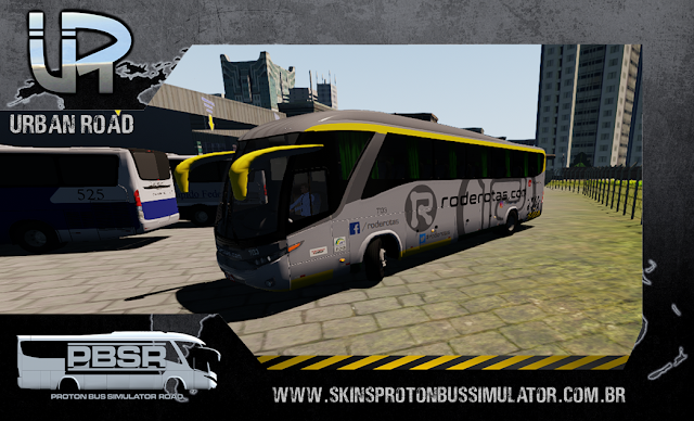 G7 1200 Viação RodeRotas Skin Proton Bus Simulator Road - G7 1200 MB O-500 RS Viação RodeRotas