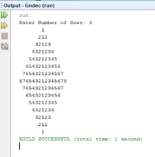 Number Rhombus Structure - PROGRAMMING