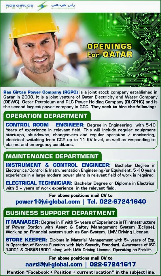 Job Opportunities for Qatar