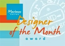 Designer of the month juli bij Marianne Design