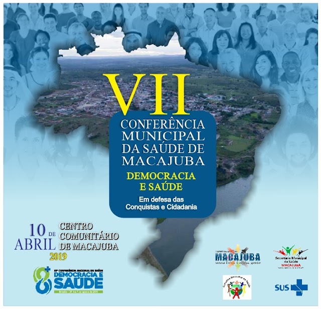 Convite; VII Conferência Municipal da Saúde de Macajuba