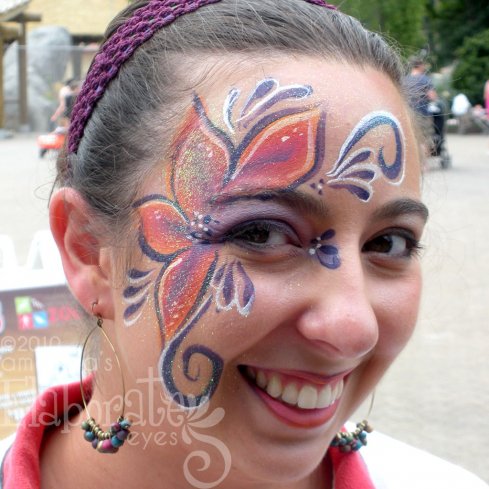 Face Body Painting FlowerIn Body Painting