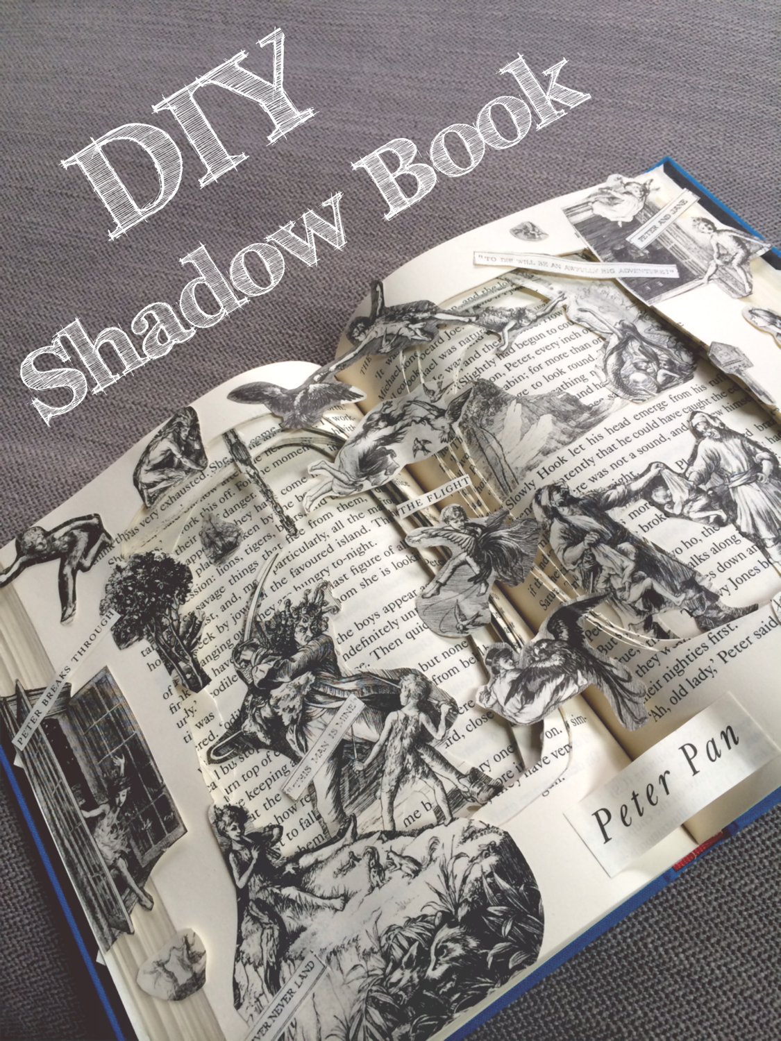 all the little details DIY Shadow Book