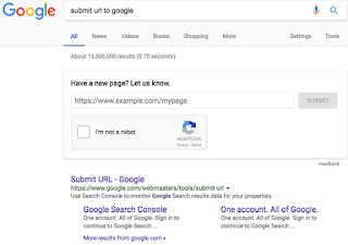 Blogger Seo Tools - Google Launches Submit Site URL For Ranking On Search Engine