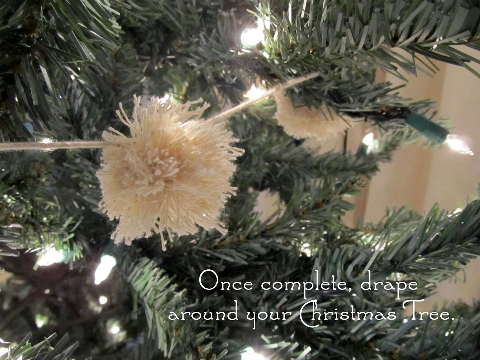 Pickup Some Creativity Twine Pom Pom Garland Tutorial