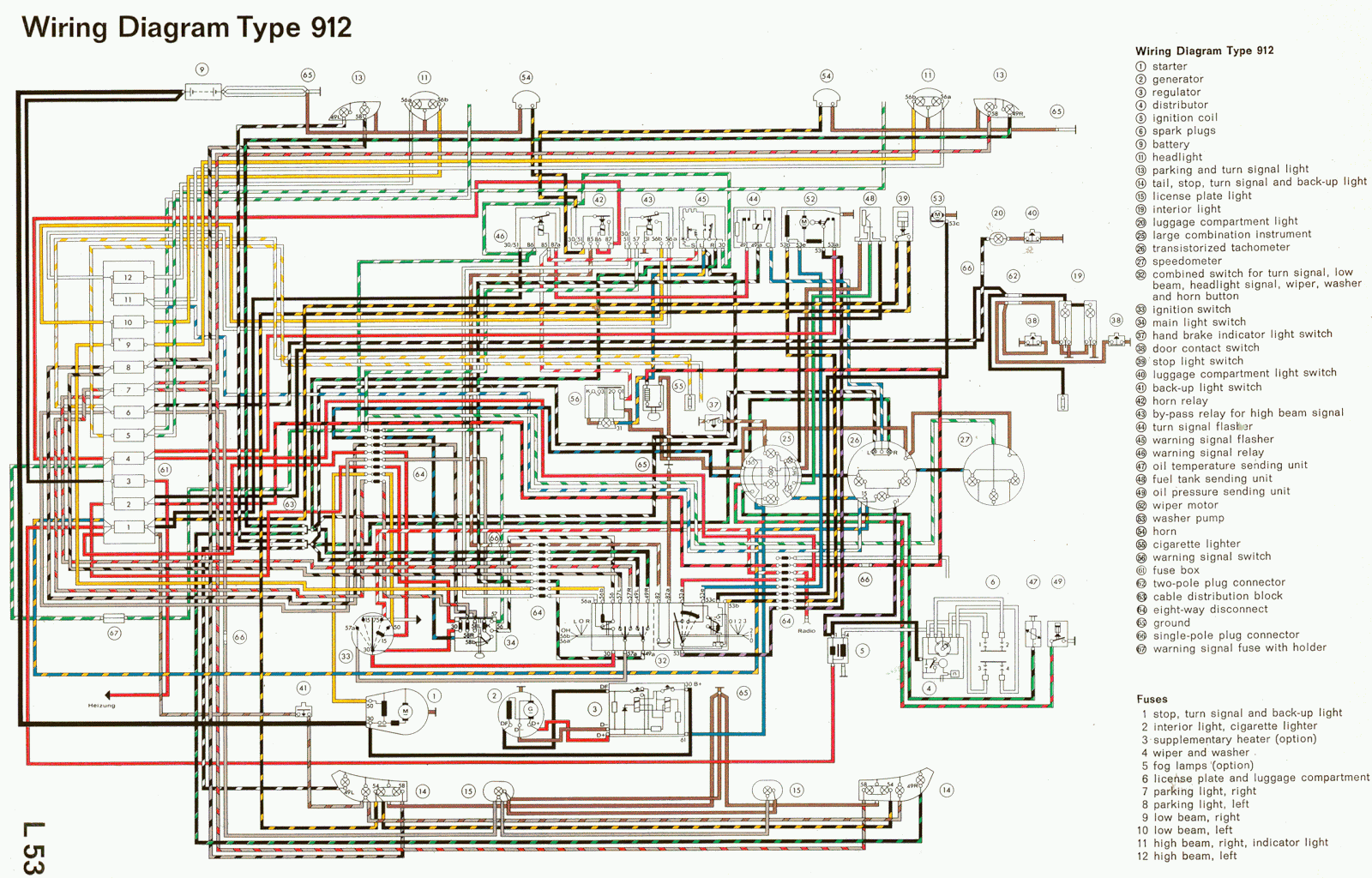 Free Auto Wiring Diagram: 912 Porsche Wiring Diagram