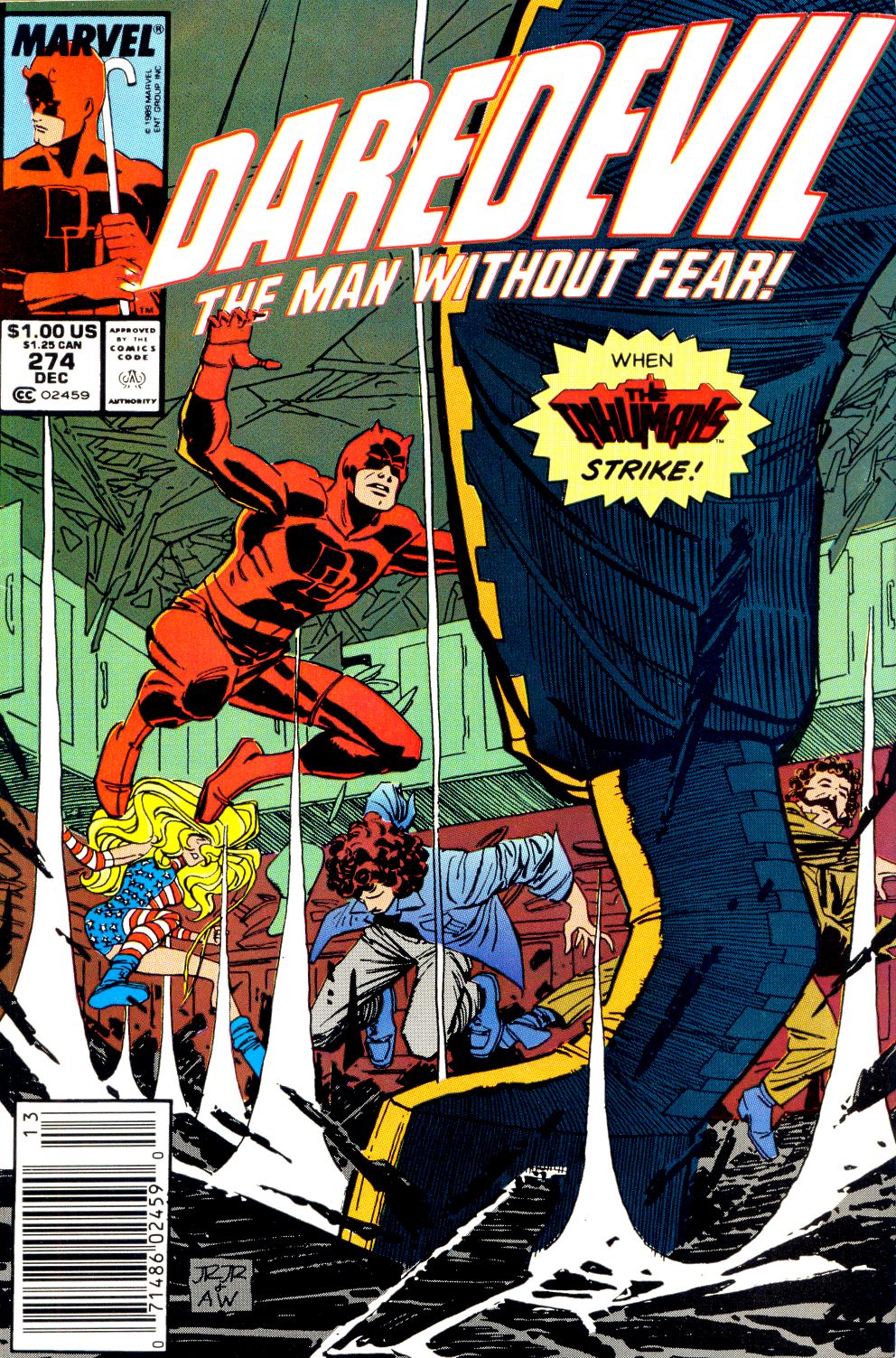 Read online Daredevil (1964) comic -  Issue #274 - 1