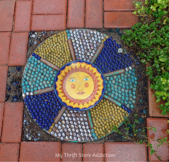 mosaic garden art camouflage