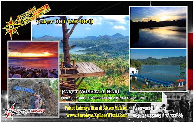 Paket Jogja [AB-004] Kalibiru, Waduk Sermo, Pantai Glagah