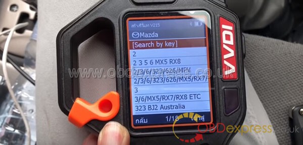 VVDI KEY TOOL Work with Mazda 323 Protege