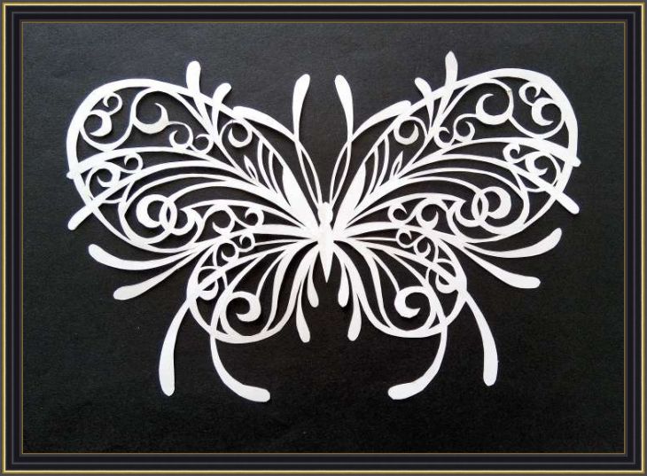 Бумажная филигрань: Бабочка