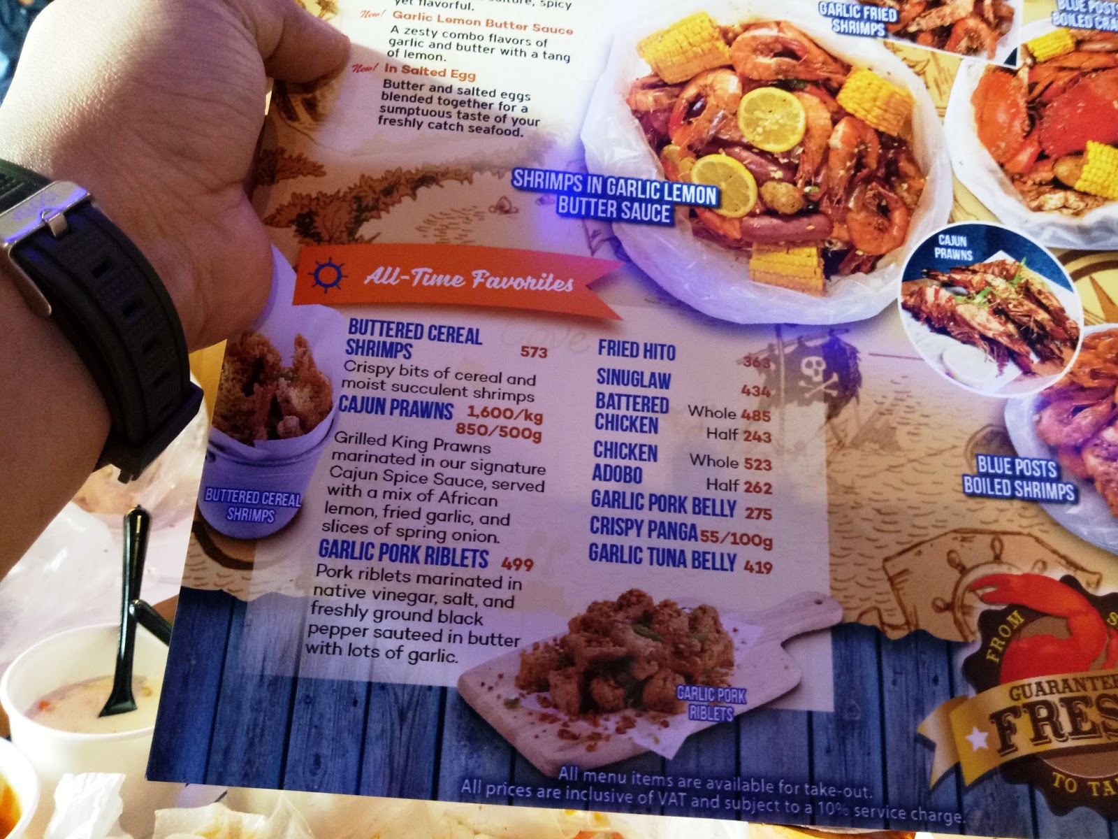 boiling crab menu