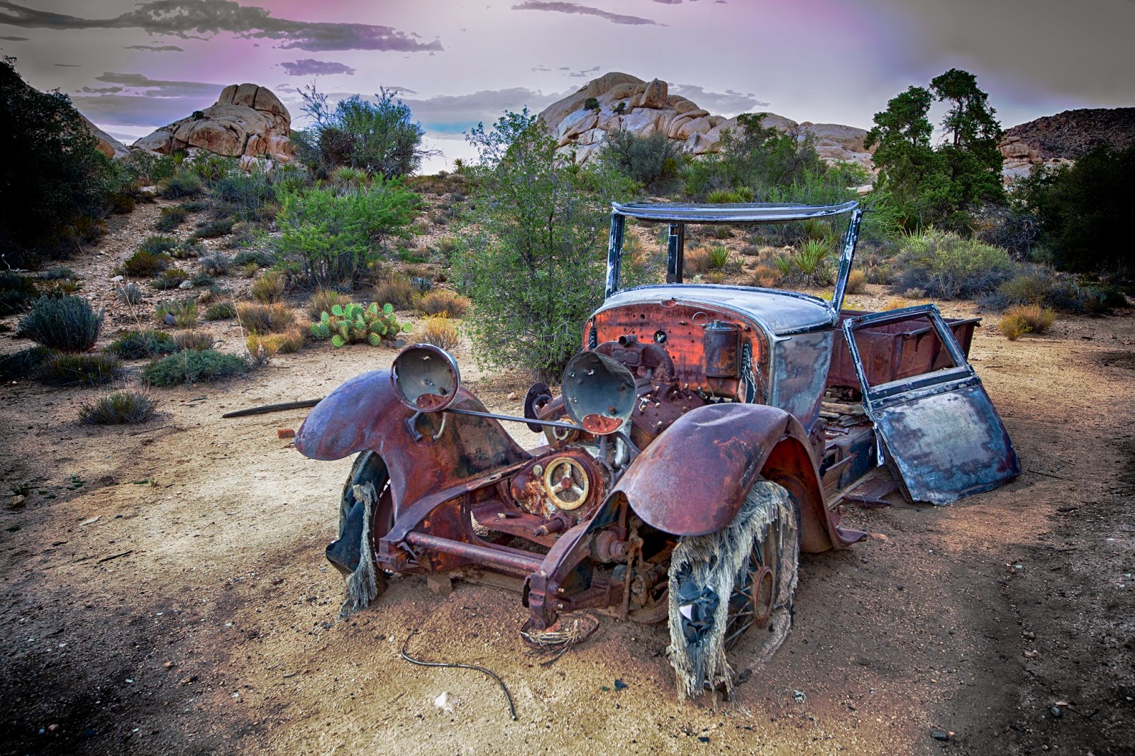 Spare Parts and Pics Old Cars of Joshua Tree National Park