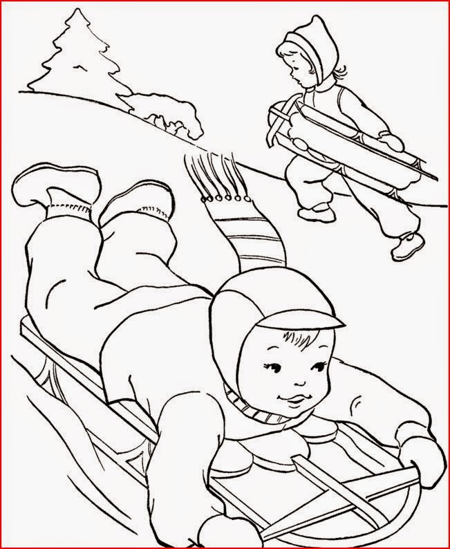 Coloring Pages: Winter Coloring Pages and Clip Art Free and Printable