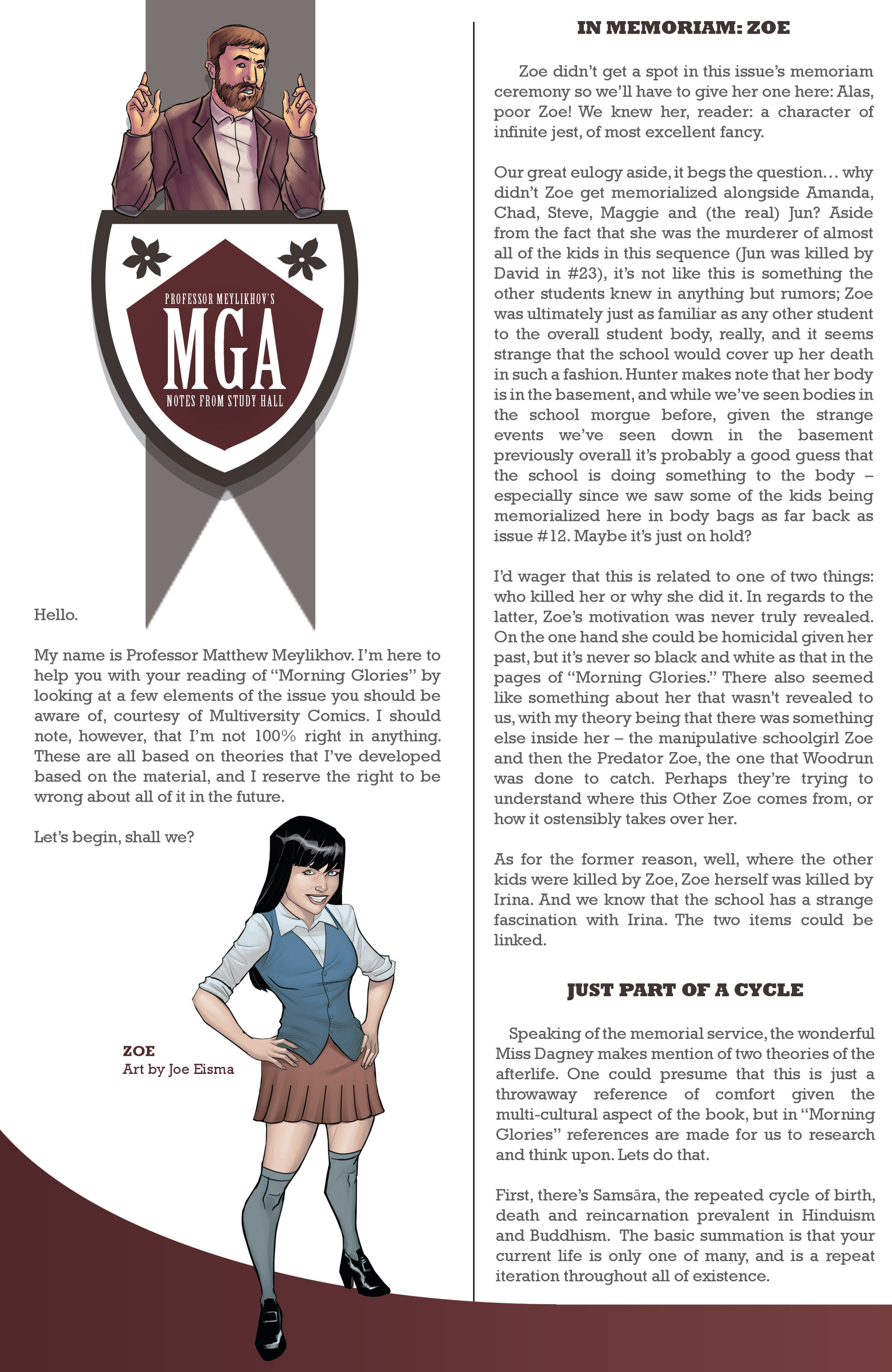 Read online Morning Glories comic -  Issue #31 - 25