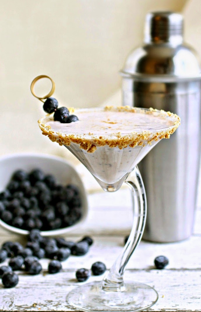 Blueberry Cheesecake Martini
