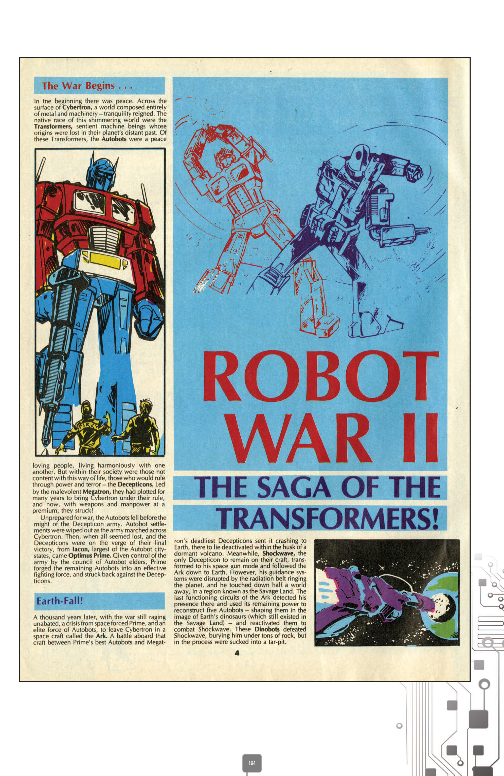 Read online The Transformers Classics UK comic -  Issue # TPB 1 - 195