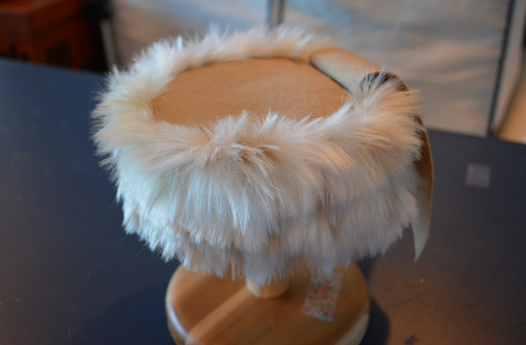 The Closet Historian DIY 40s Faux Fur Tilt Hat