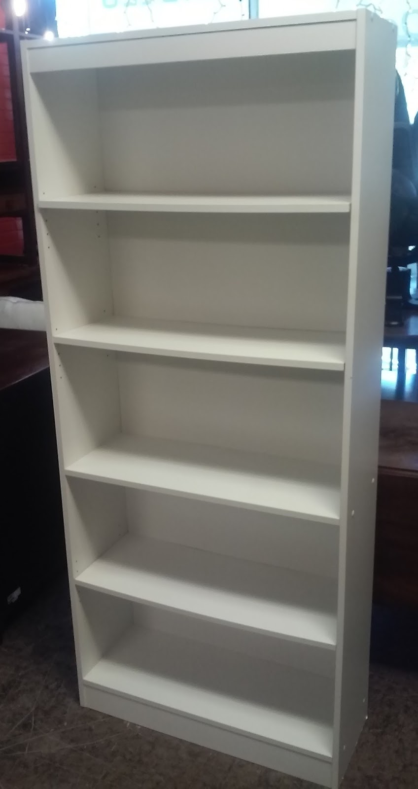 UHURU FURNITURE & COLLECTIBLES SOLD 2.5' x 6' White Laminate Shelf 35