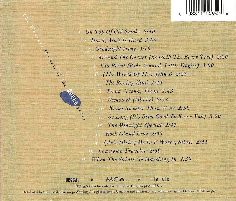 The Weavers - The Best Of The Weavers The Weavers - The Best Of The Weavers