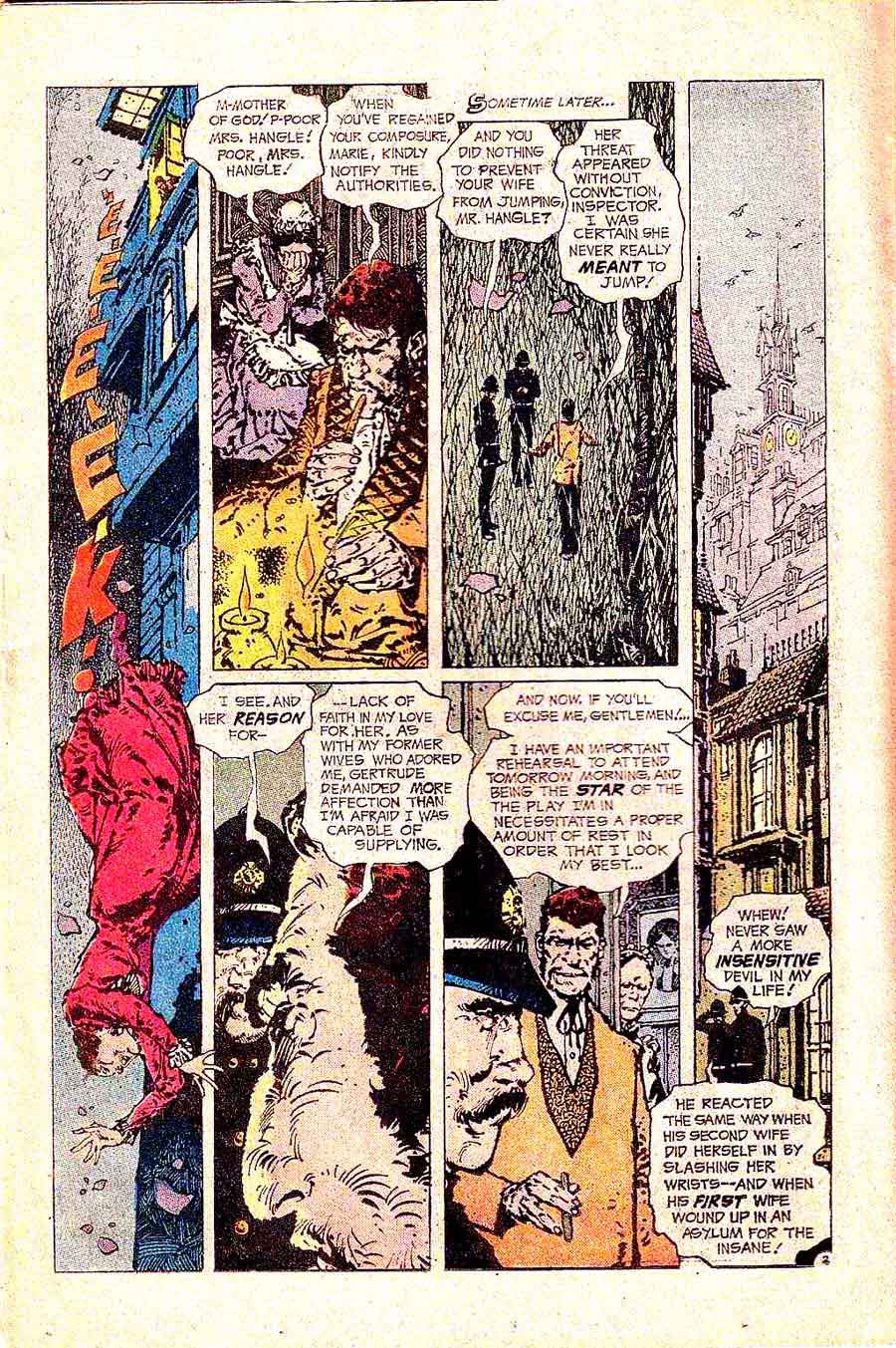 Alex Nino dc bronze age horror 1970s comic book page art - House of Secrets #109