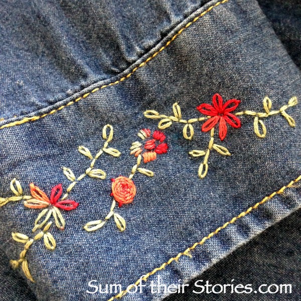 Embroidered Shirt Refashion Sum of their Stories
