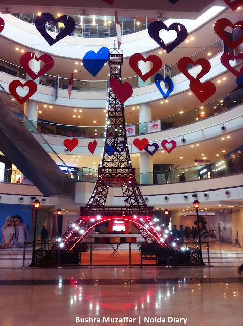 Noida Diary: Valentines Decorations at Noida Malls | DLF Mall of India