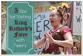 5 Tips for Visiting King Richard's Faire with Teens | 3 Garnets & 2 Sapphires