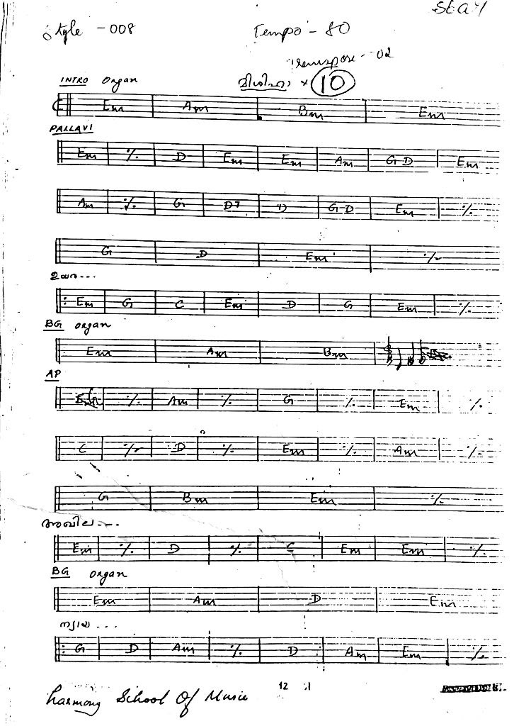 Mishiha Karthavin Kripayum Ernakulam Lyrics And Chords With Sheet Music