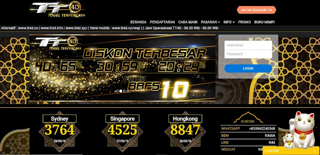 TT4D Agen Togel Online Terpercaya Terbaik di Indonesia
