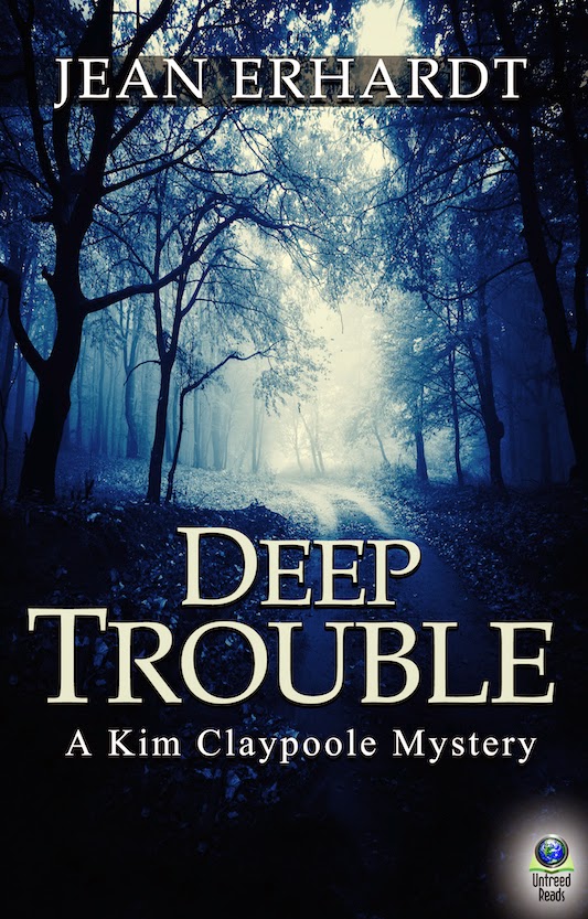 http://www.amazon.com/Deep-Trouble-Claypoole-Mystery-Book-ebook/dp/B00LBH1ZPU/ref=sr_1_1?s=books&ie=UTF8&qid=1419888349&sr=1-1&keywords=jean+erhardt