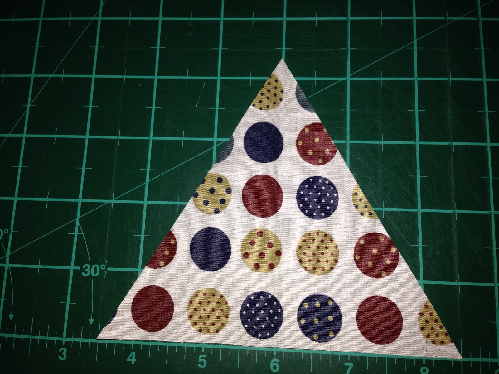 Quilt Art Design: 60 Deg Triangles without a template