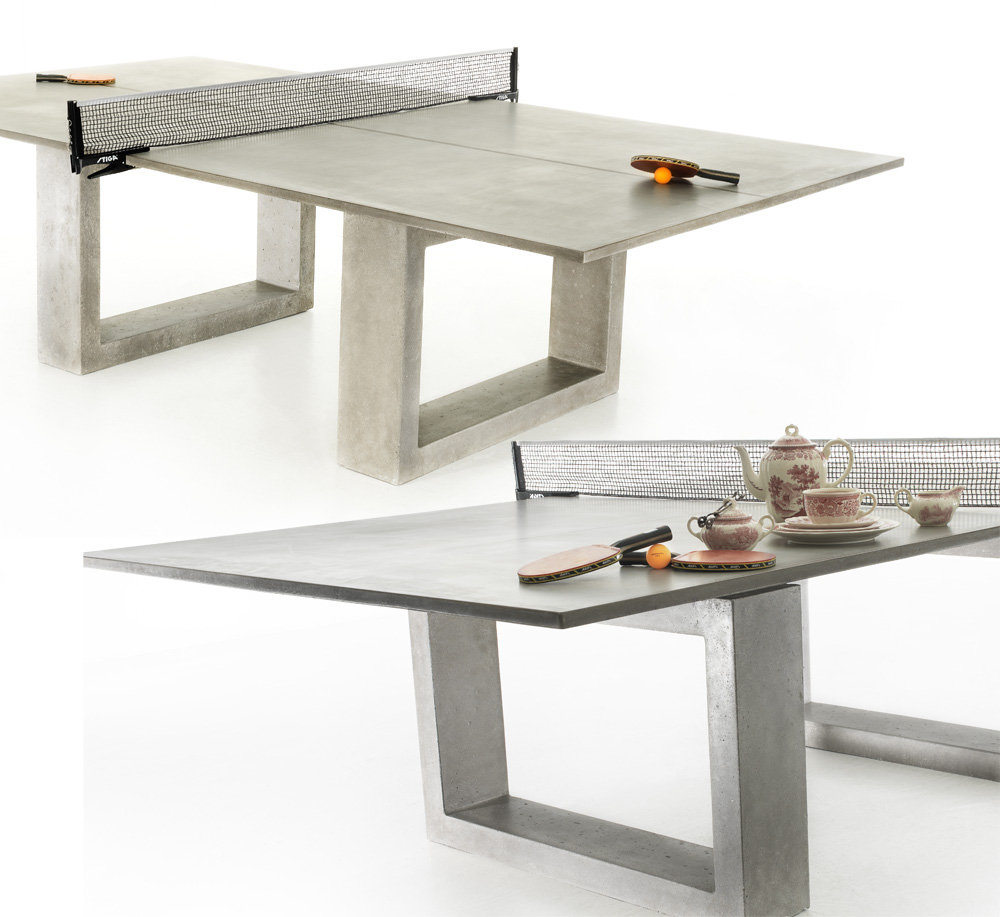 If It S Hip Here Archives Modern Concrete Steel Ping Pong James De Wulf Of Dewulf Concrete Has Created A Modern New Usable Ping Pong Table That Also Makes For Beautiful Indoor Or Outdoor Dining