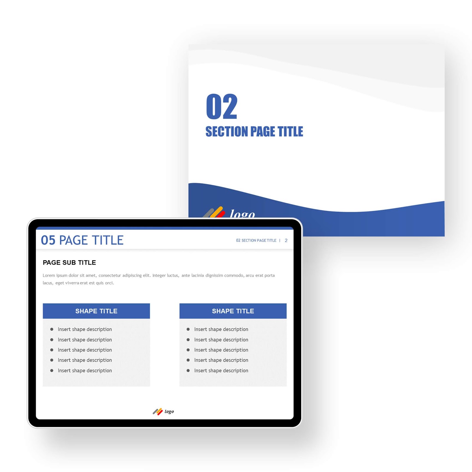 Blue Wave Normal Powerpoint Templates Powerpoint Free