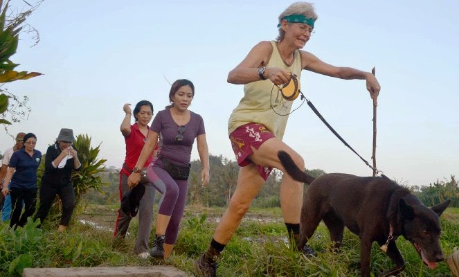 Serunya Lari Lintas Alam di Denpasar