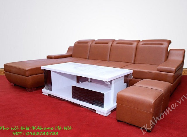 Hình ảnh cho mẫu sofa giá rẻ Hà Nội với gam màu sang trọng cho căn phòng khách hiện đại